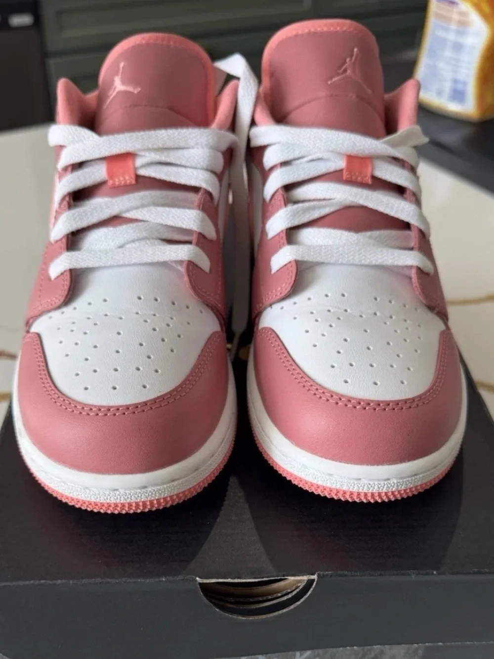 Nike Jordan 1’s Low - Dusty Rose Pink/White, Size 6Y